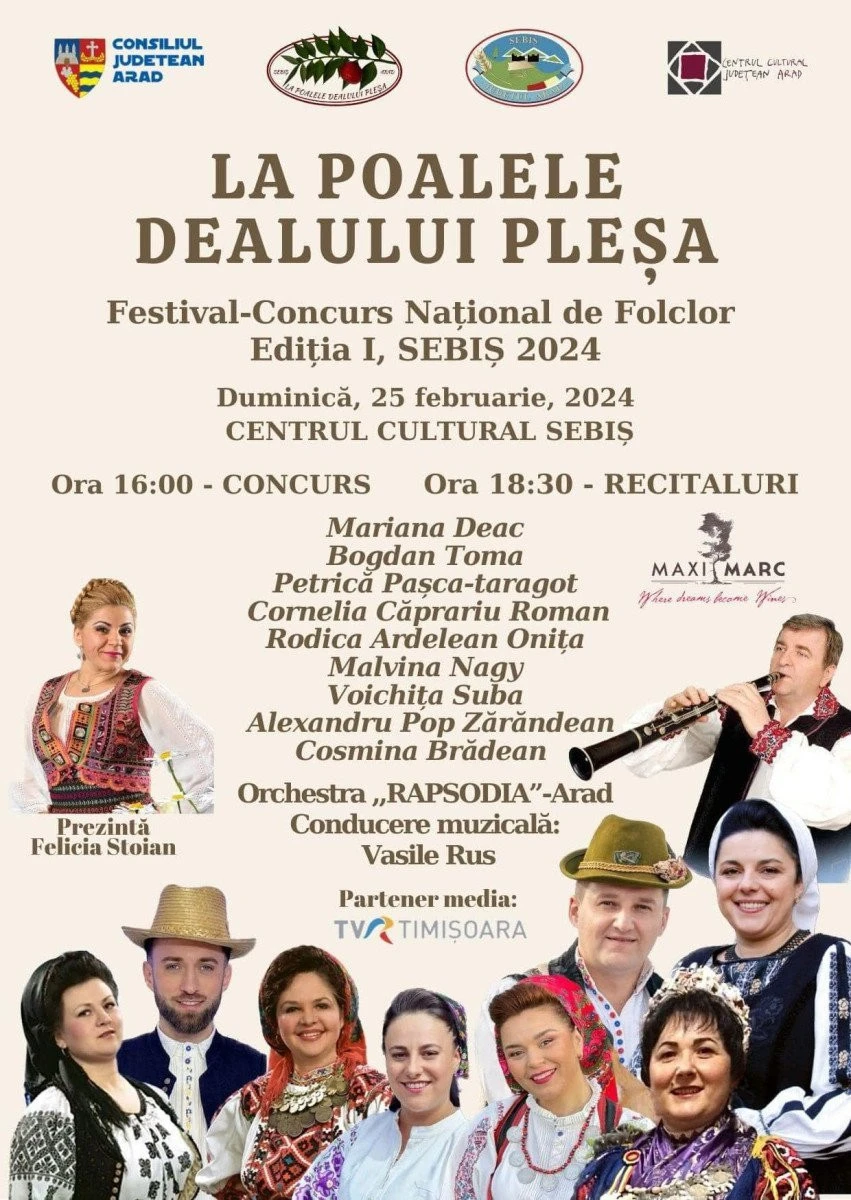 La poalele dealului Pleșa, Festival-concursul național de folclor Ediția I, Sebiș 2024