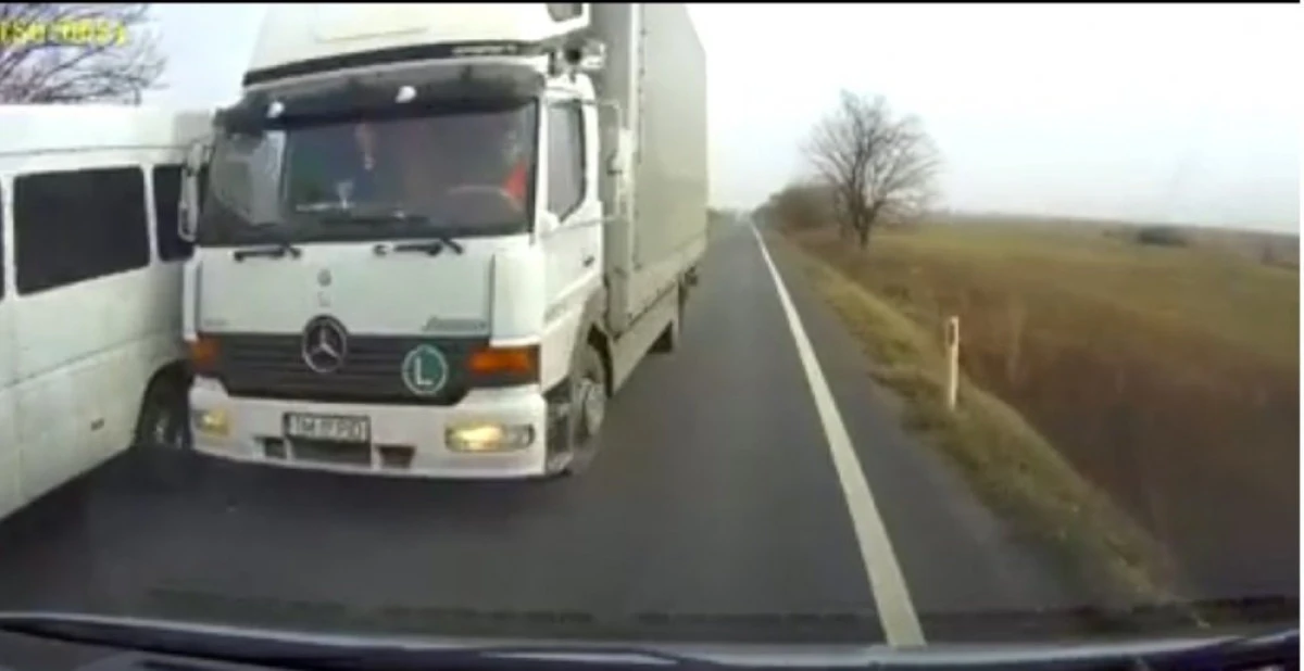 La un pas de tragedie pe drumul Arad-Oradea (VIDEO)
