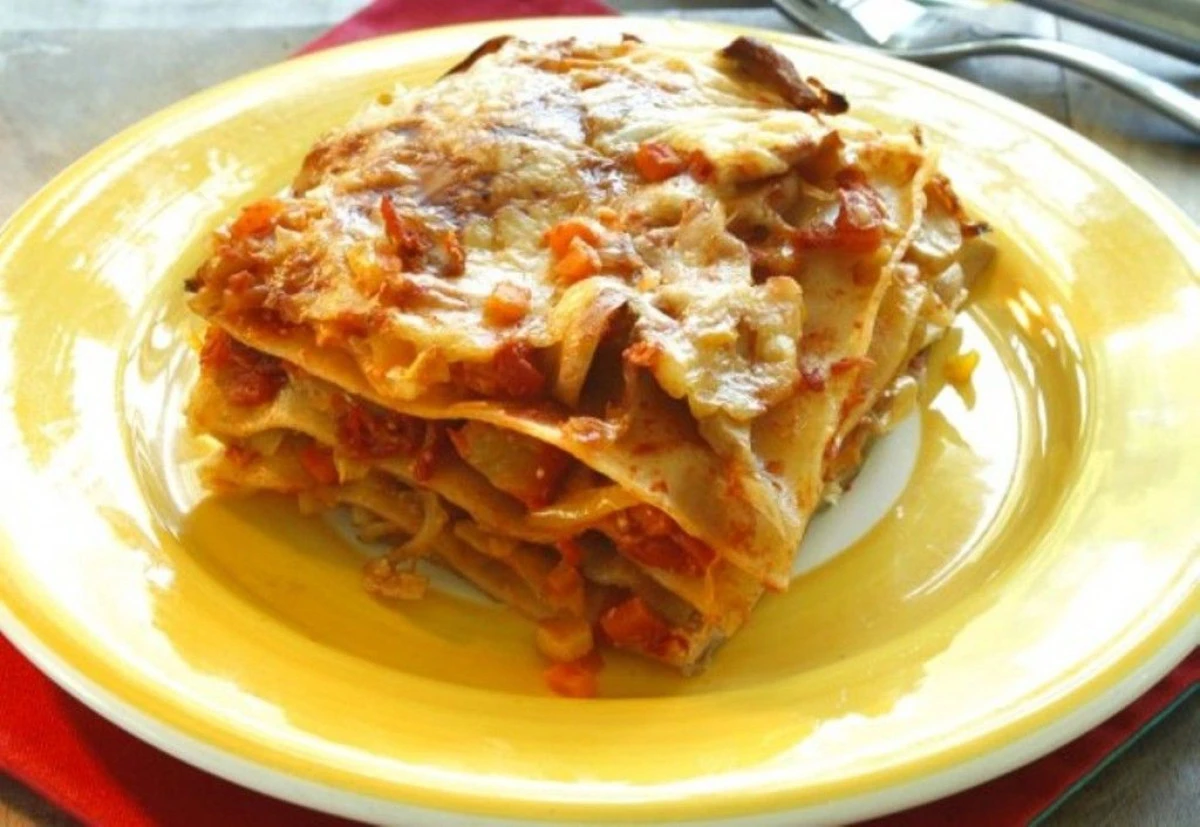 LASAGNA DE POST CU CIUPERCI
