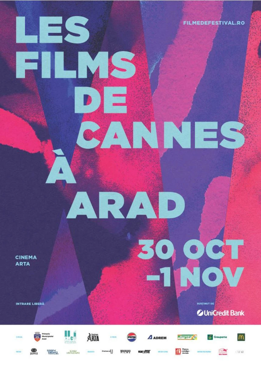 Les Films de Cannes à Arad, între 30 octombrie și 1 noiembrie, la Cinematograful „Arta”