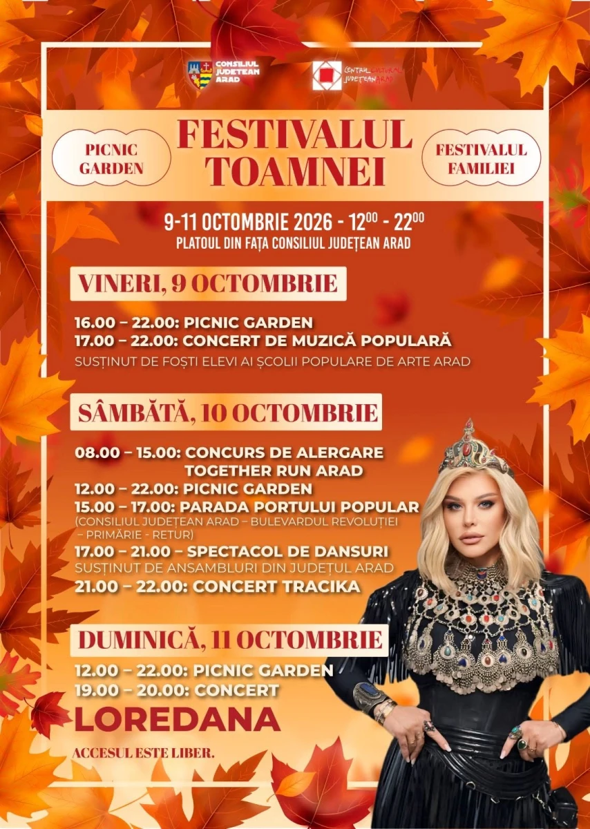 Loredana cântă la Festivalul Toamnei de la Arad