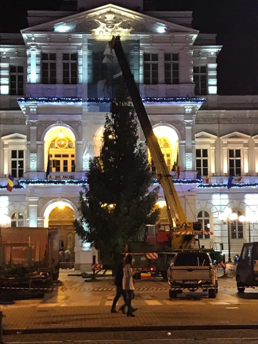Luminiţele din Bradul de Crăciun se vor aprinde  în ajun de Moș  Nicolae