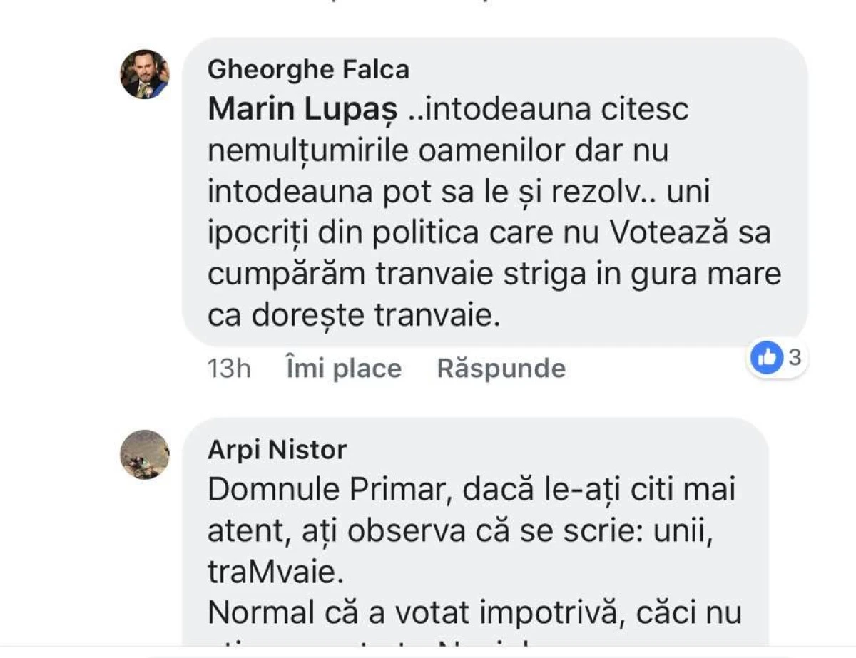Lupaș vrea tramvaie da Gogu, Batman!