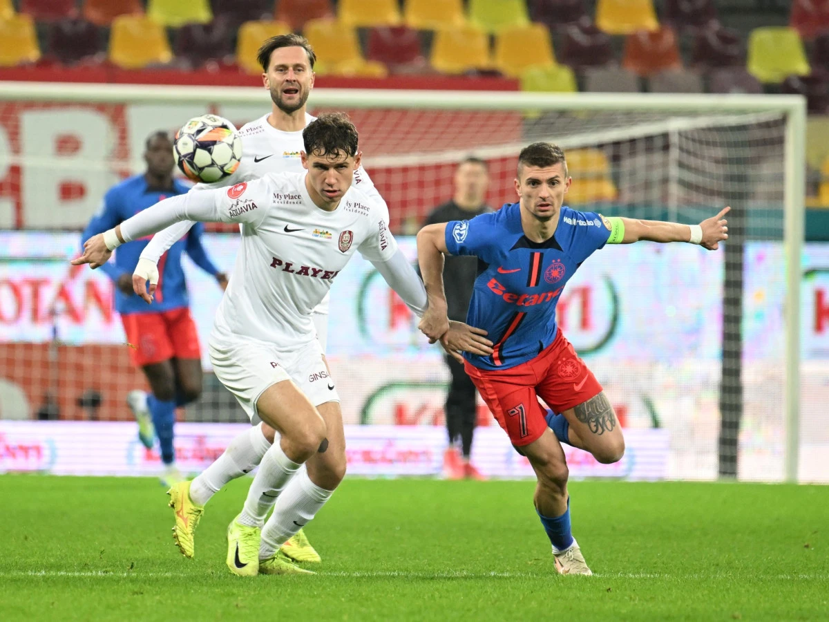Lupta rămâne strânsă la ambii poli ai SuperLigii: egal în derby-ul FCSB - CFR Cluj!