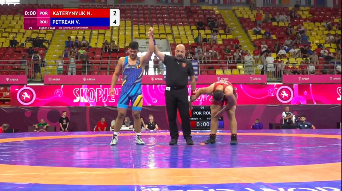 Luptătorul Vlad Petrean, de la CSS Gloria Arad, locul 10 la Campionatul European U20