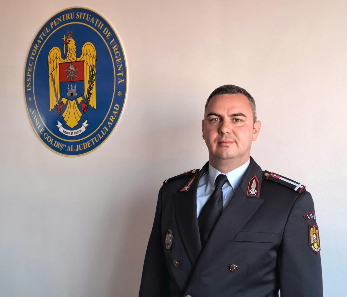 Maior Smolinschi Bogdan, împuternicit adjunct al inspectorului șef al ISU Arad