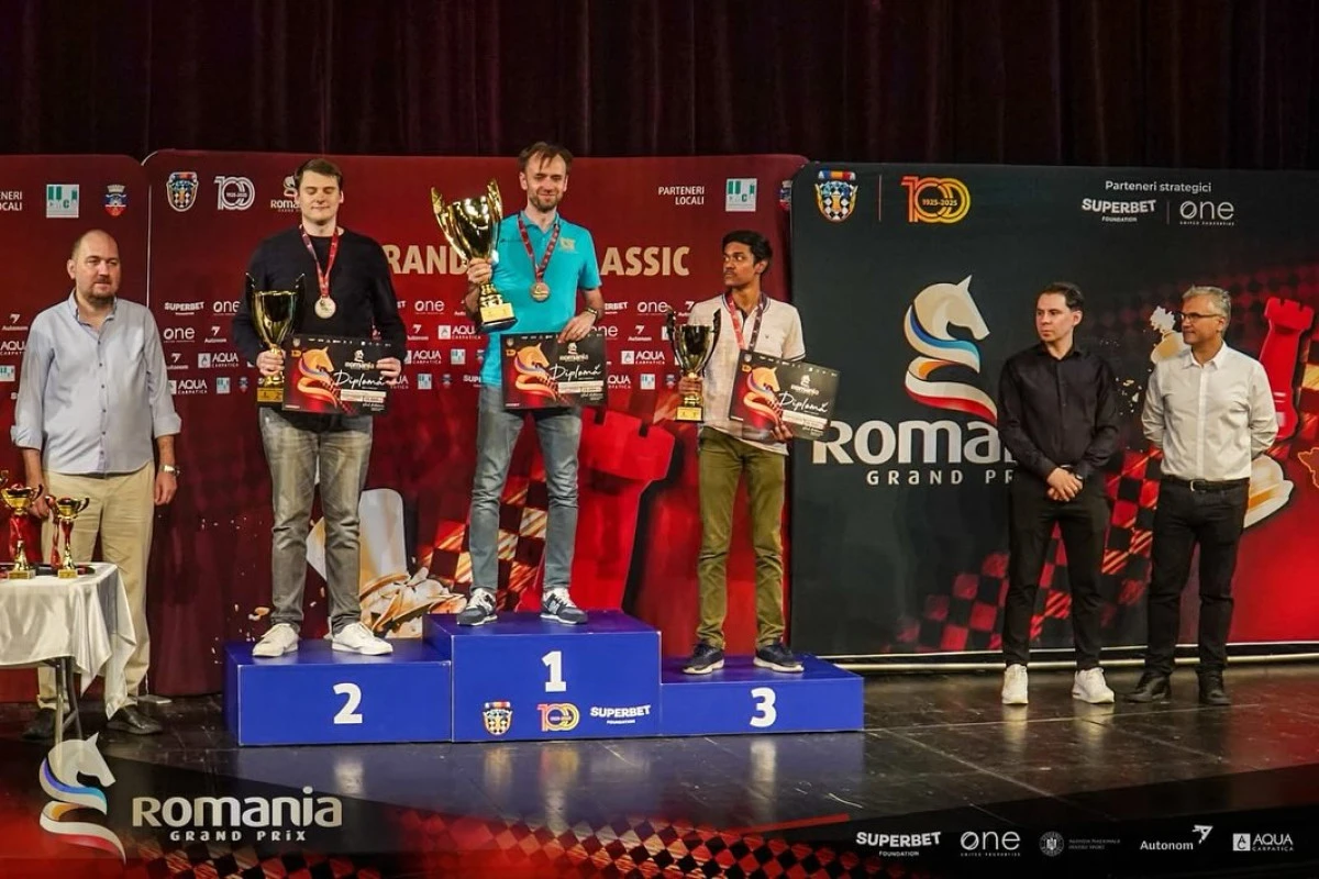 Marele maestru de șah Lucian Miron păstrează trofeul în România, după ce a triumfat la Arad Open Grand Prix