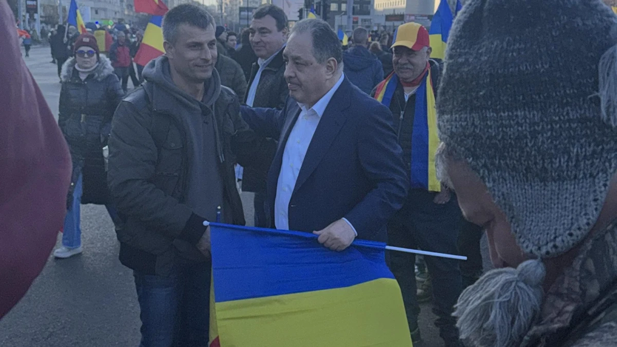 Marian Vanghelie a prostestat la Arestul Central ca să îl elibereze pe Călin Georgescu