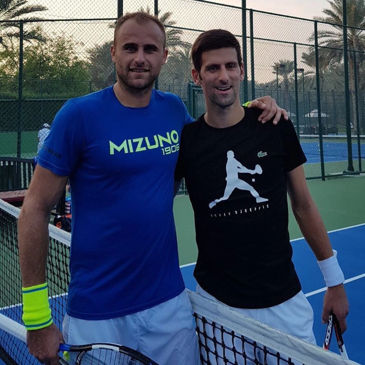Marius Copil se antrenează în compania lui Djokovic