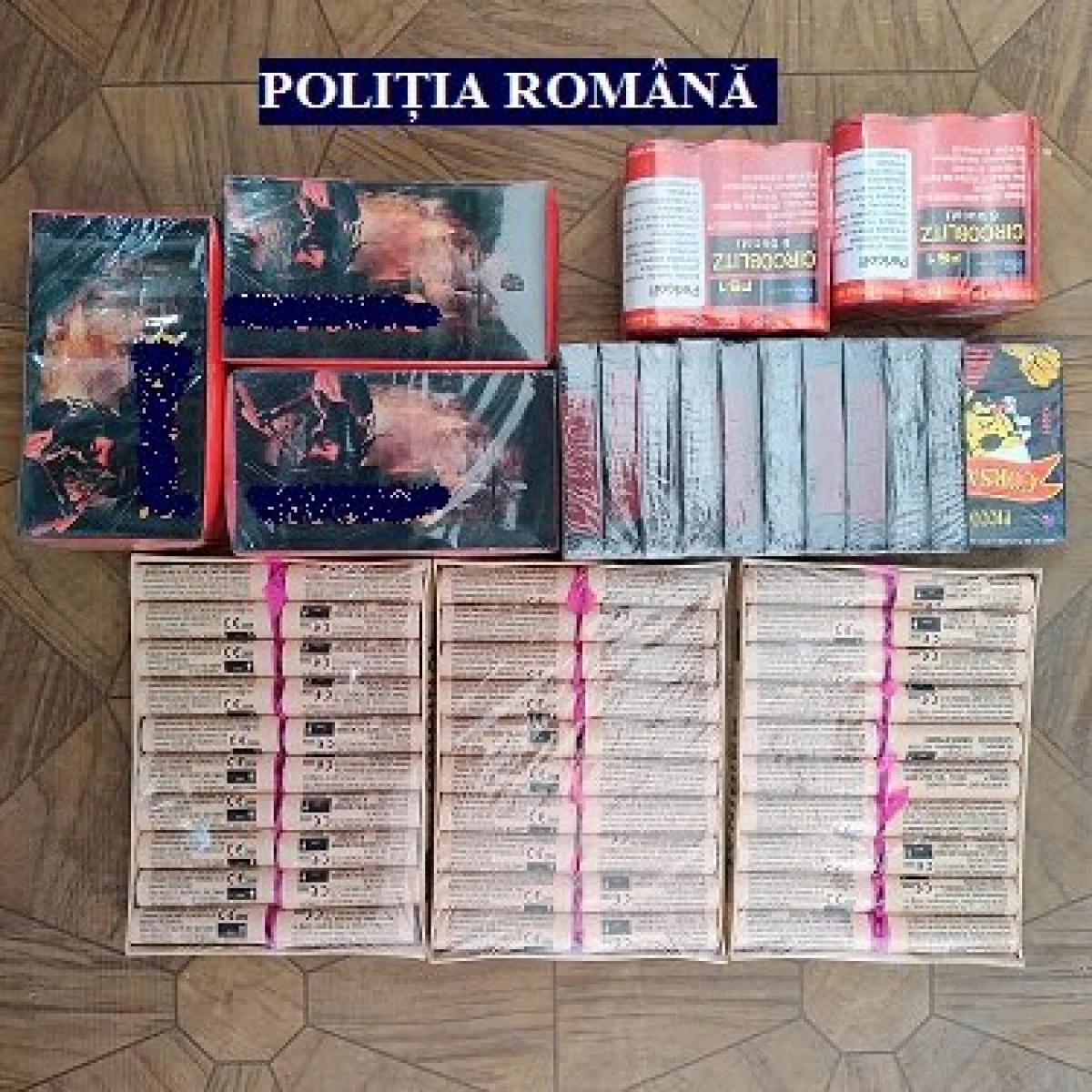 Materiale pirotehnice, confiscate de polițiștii arădeni