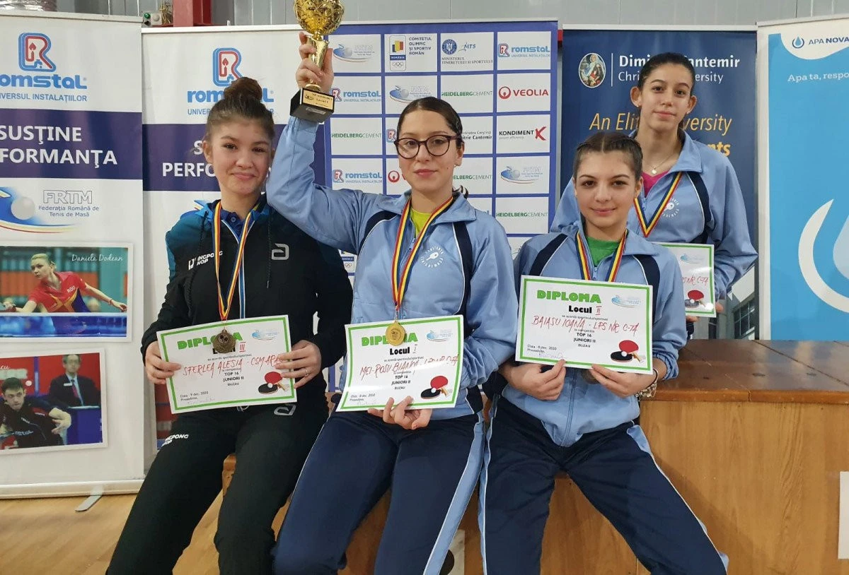 Medalie pentru tenisul de masă arădean. Alesia Sferlea a cucerit bronzul la Top 16 junioare II (FOTO)