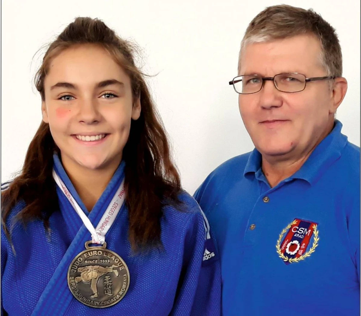 Medalii arădene pe tatami, în Ungaria. Podium în Euroligă
