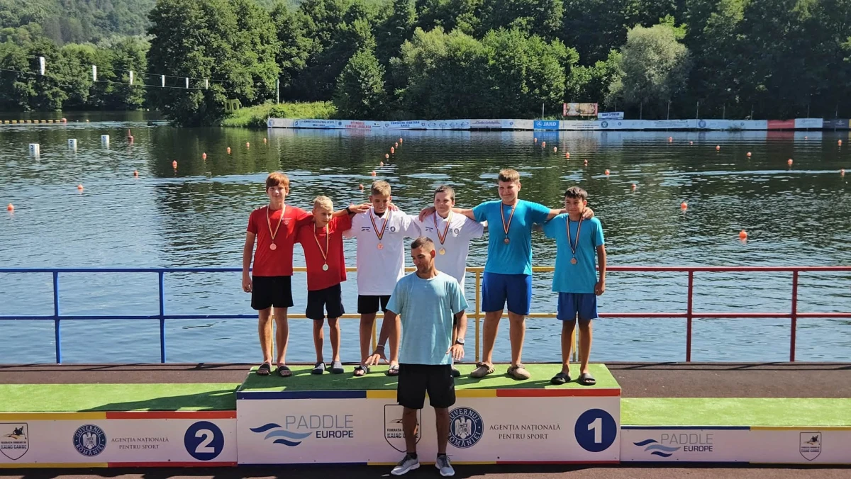 Medalii prețioase obținute de kaiaciștii CSS „Gloria” Arad la Campionatele Naționale de la Bascov