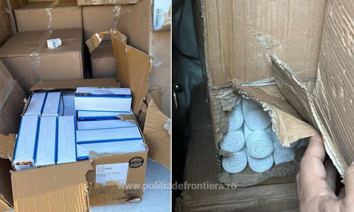 Medicamente contrafăcute, în valoare de peste 370.000 de euro, depistate la P.T.F. Nădlac II