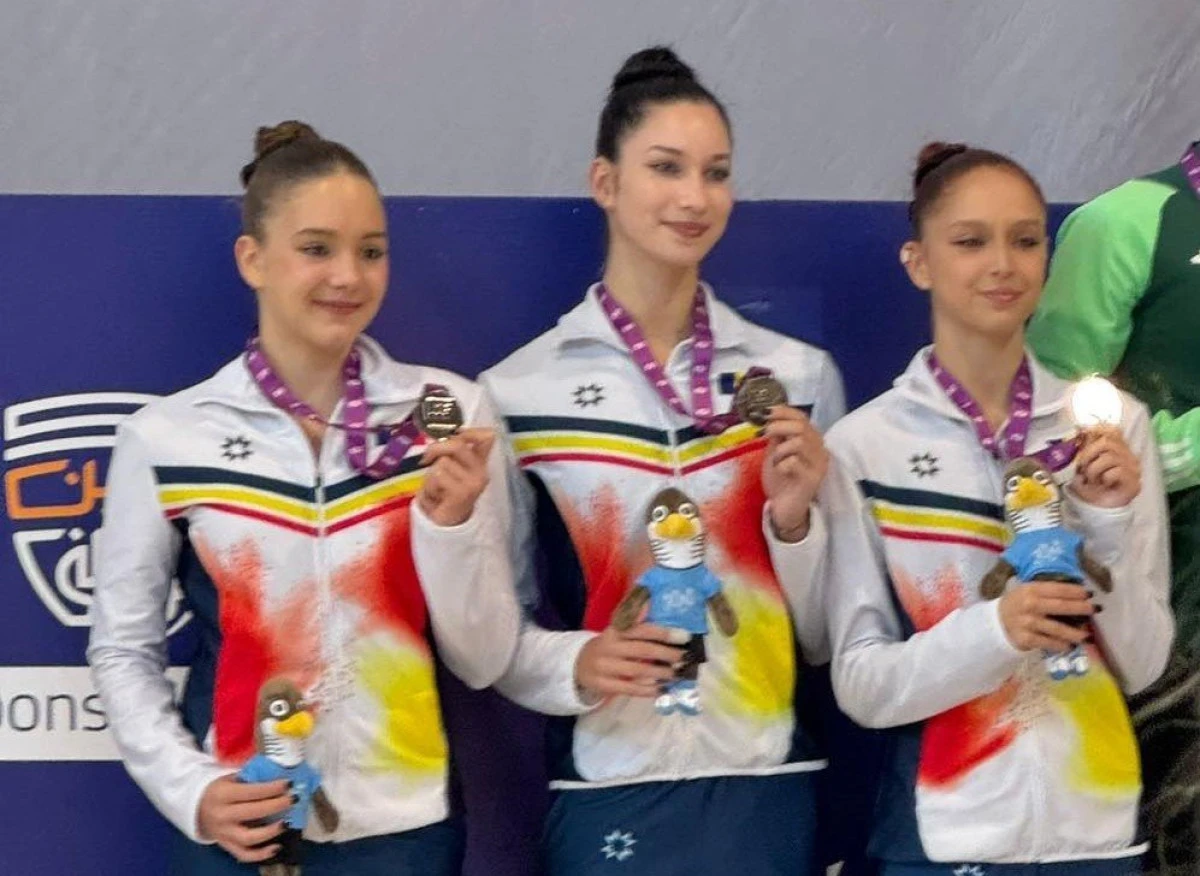 Melissa Fărcuța a urcat pe podium la Gimnaziada de gimnastică aerobică
