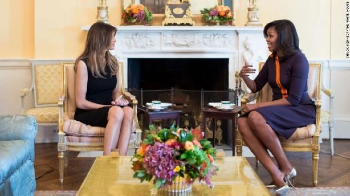 Michelle Obama și Melania Trump, întâlnire la Casa Albă