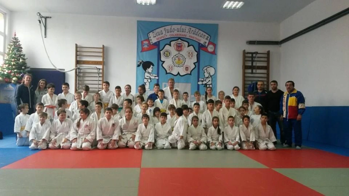 MICII JUDOKA S-AU PREGATIT IN CADRUL UNUI STAGIU ORGANIZAT LA ARAD