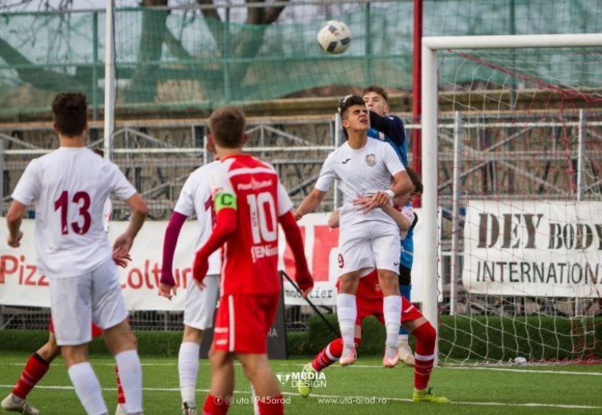 Micii utişti, victorie cu CFR Cluj în Liga Elitelor. UTA U19, eşec la limită
