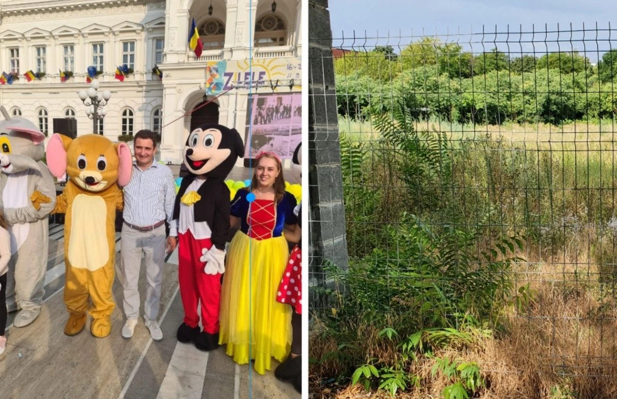 Mickey Mouse Bibi a promis un nou parc și ne-am ales cu... o plantație de ambrozie, pe terenul fostei fabrici Tricoul Roșu