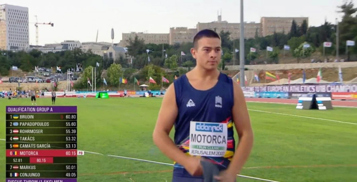 Mihai Motorca s-a clasat pe locul cinci la Balcanicele de atletism pentru juniori