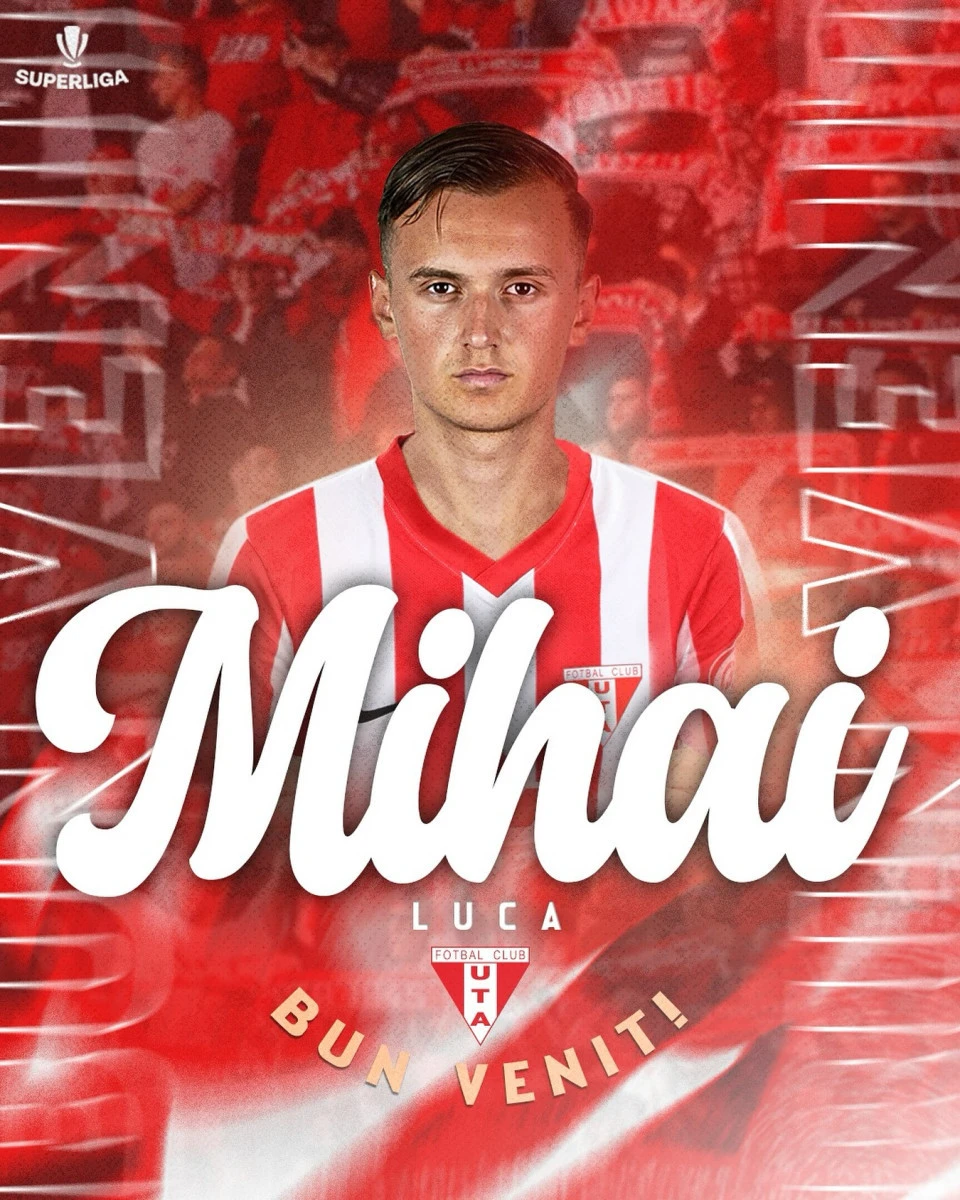 Mijlocașul Luca Mihai a semnat cu UTA