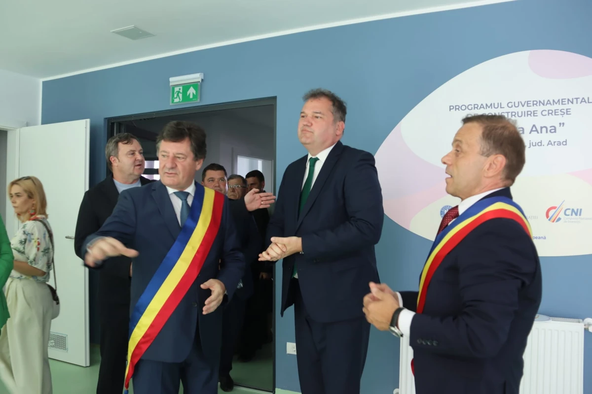 Ministrul Cseke Attila a inaugurat noua creșă din Nădlac. Investiție de aproape 16 milioane de lei prin PNRR