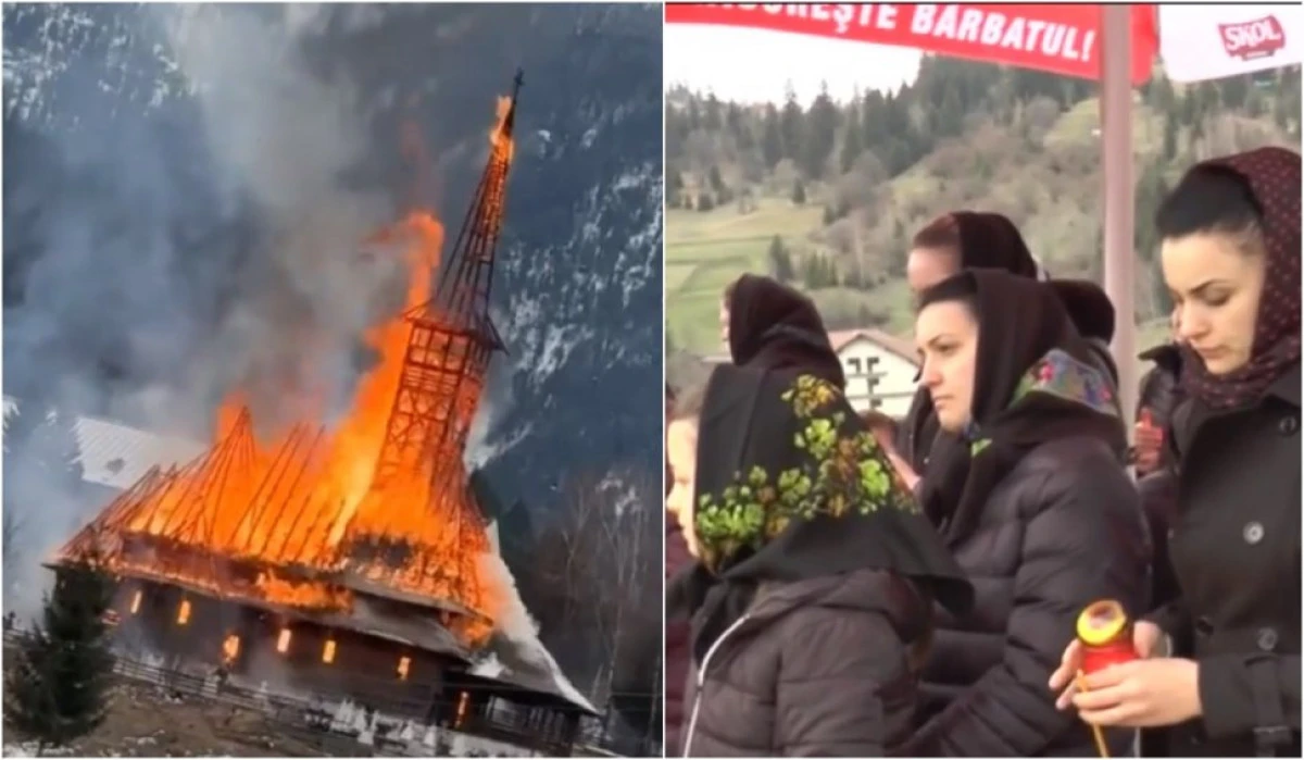 Miracol la biserica arsă de Florii, din Borșa. Sute de credincioși au venit să vadă minunea