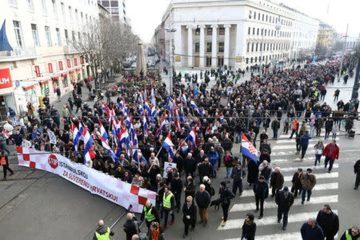 Miting de amploare la Zagreb, împotriva guvernului considerat corupt