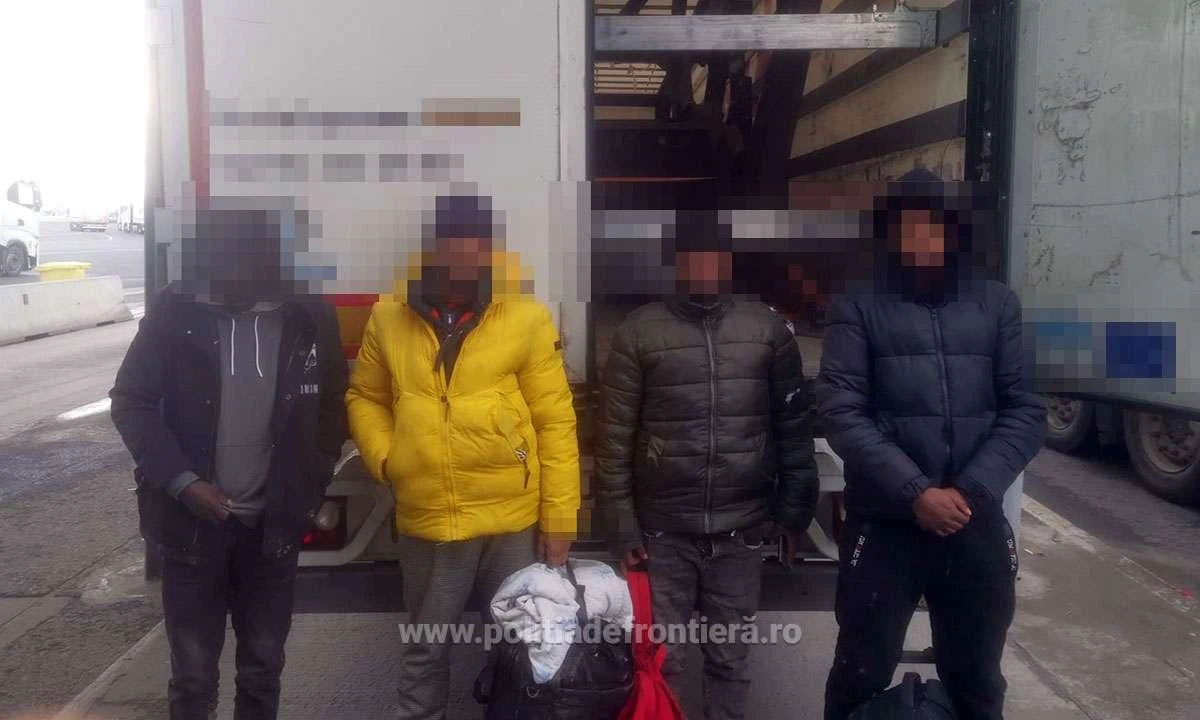 Nădlac II: Patru refugiați, descoperiți într-un TIR care transporta fier pe ruta Turcia-Cehia