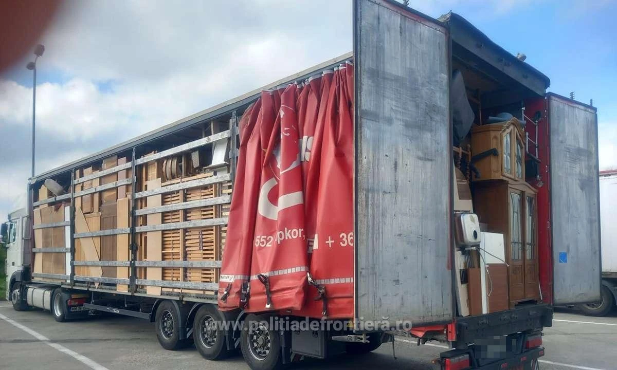 Nădlac II: peste 66 de tone de deșeuri oprite la intrarea în țară