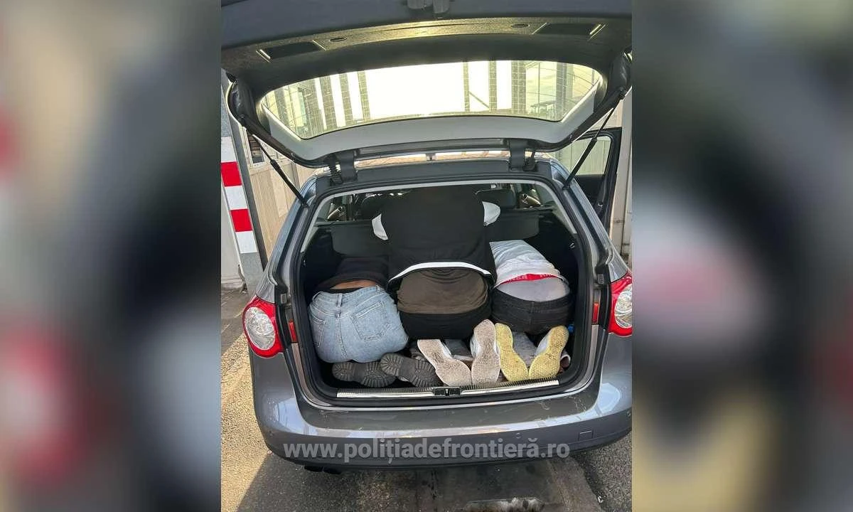 Nădlac II: Trei etiopieni au încercat să treacă granița ascunși în portbagaj