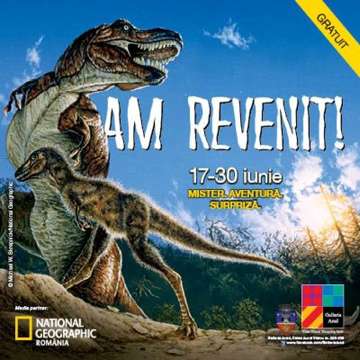NATIONAL GEOGRAPHIC REVINE LA GALLERIA ARAD CU DINOZAURI