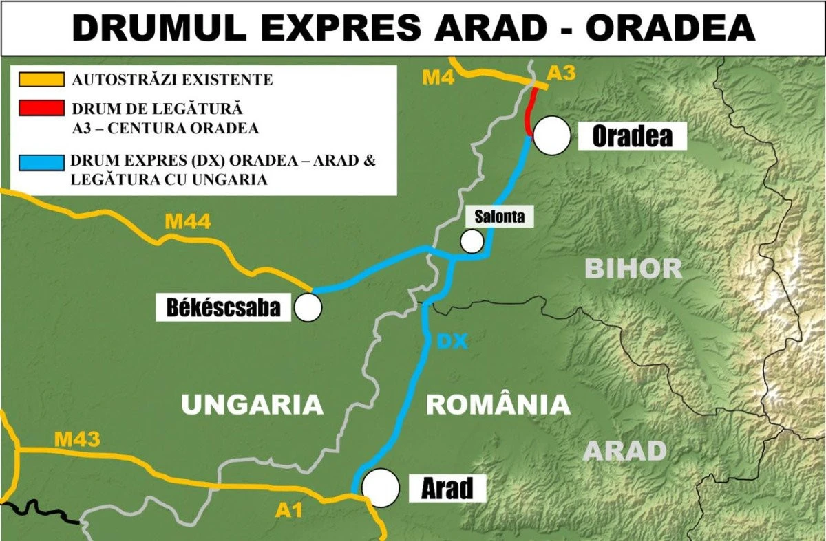Noi modificări la proiectul drumului expres Arad-Oradea