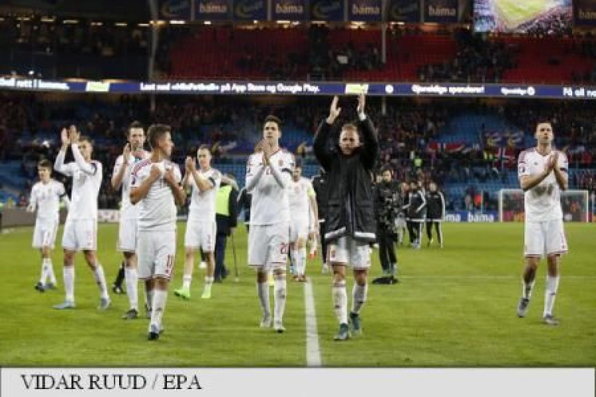 NORVEGIA - UNGARIA 0-1, IN PRIMA MANSA A BARAJULUI PENTRU EURO 2016