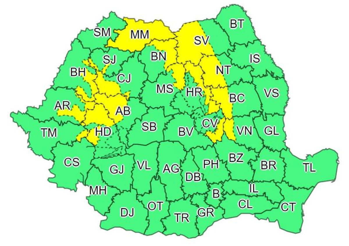 Nu scăpăm de iarnă. Cod galben pentru județul Arad, din această noapte