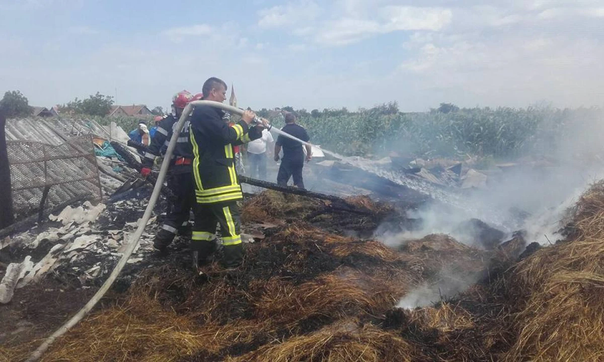 O casă şi o tarla ard la Seleuş, din pricina unui minor