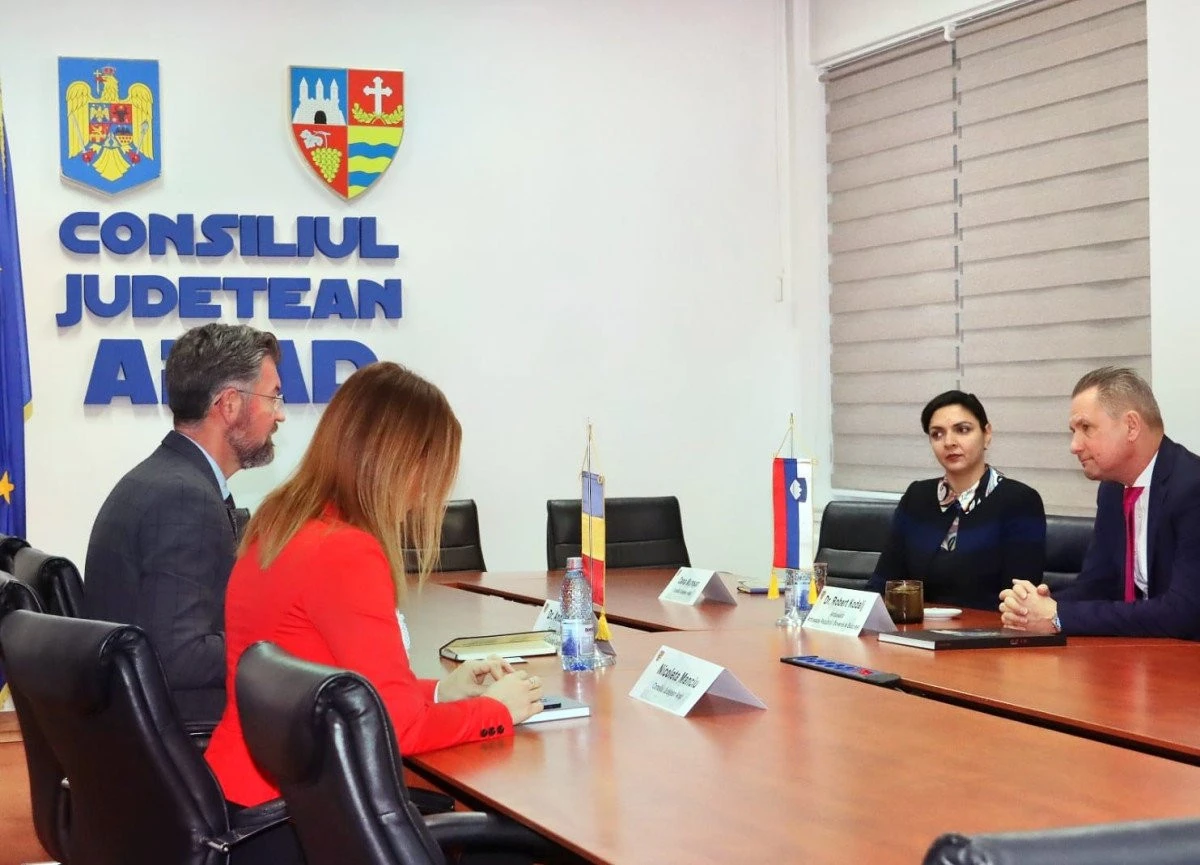 O delegație de oameni de afaceri și din administrația slovenă, invitată la Arad