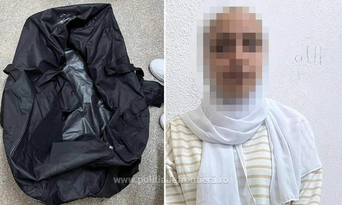 O femeie din Siria a fost găsită ascunsă într-o geantă, la P.T.F. Curtici, în trenul București Nord – Budapesta