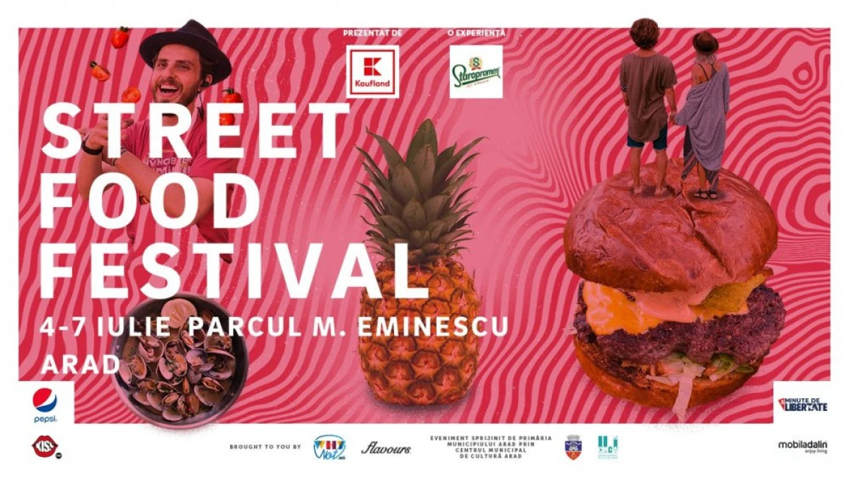 O nouă ediție a Street FOOD Festival va avea loc la Arad, în Parcul Mihai Eminescu