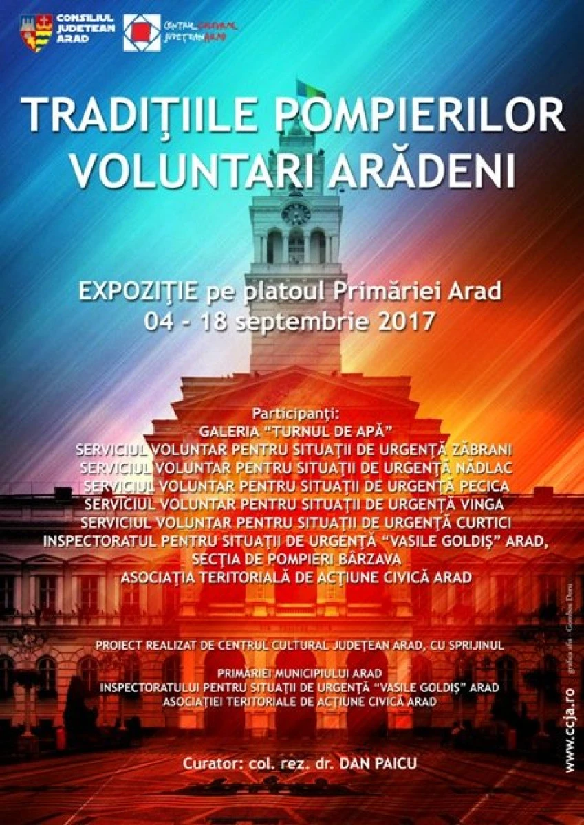 O nouă paradă a formațiunilor de pompieri voluntari din Arad
