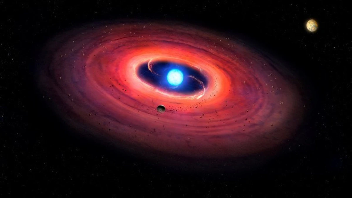 O planetă gigant care orbitează în jurul unei stele moarte, descoperită de astronomi