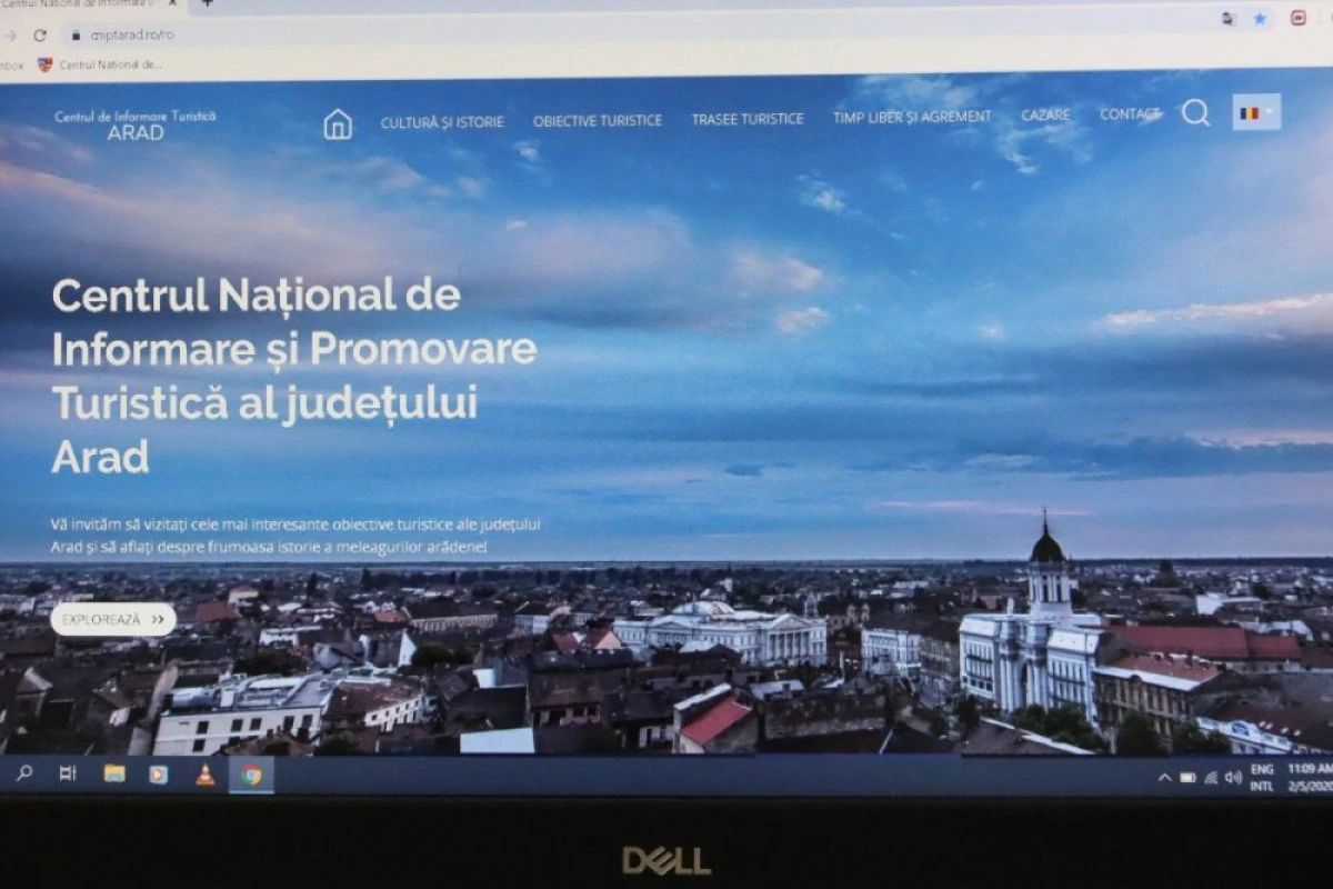 Oferta turistică a Județului Arad, prezentată printr-un site modern