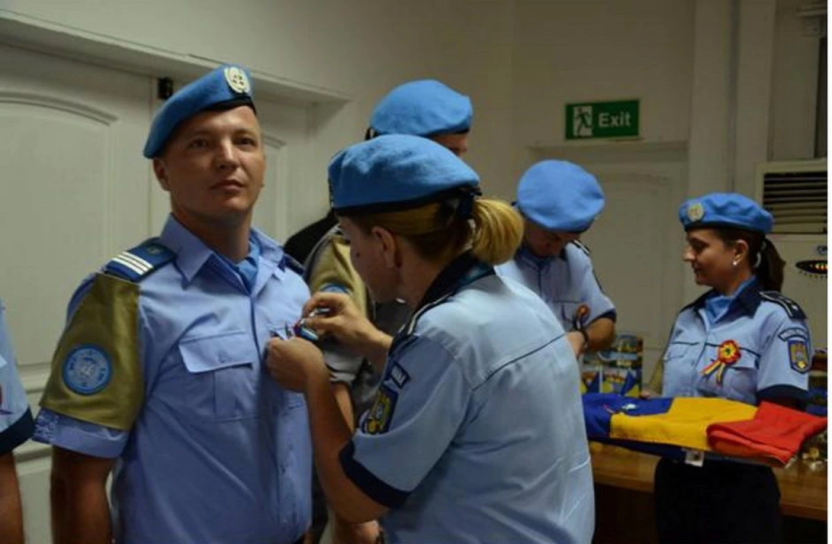 ONU A ACORDAT O IMPORTANTA DISTINCTIE UNUI JANDARM ROMAN