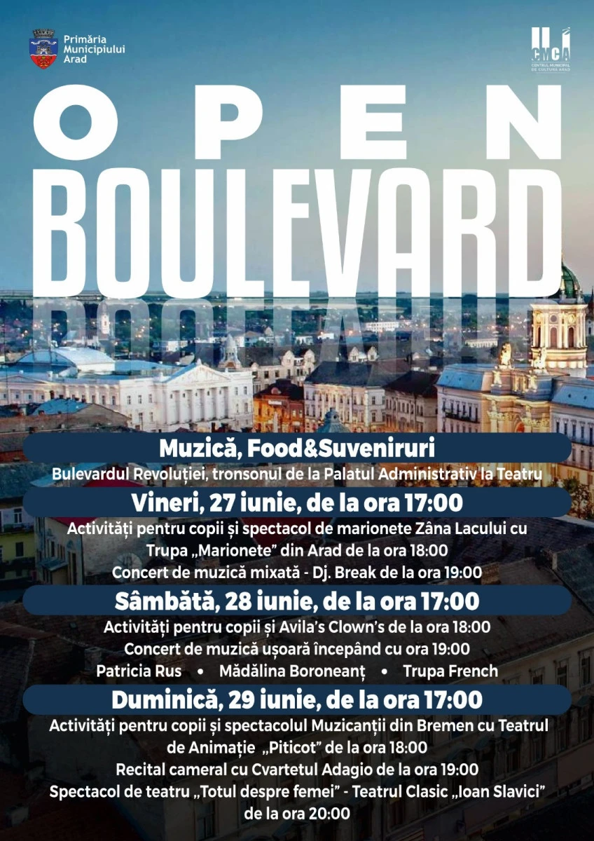 Open Boulevard, ediția a II-a, în centrul Aradului