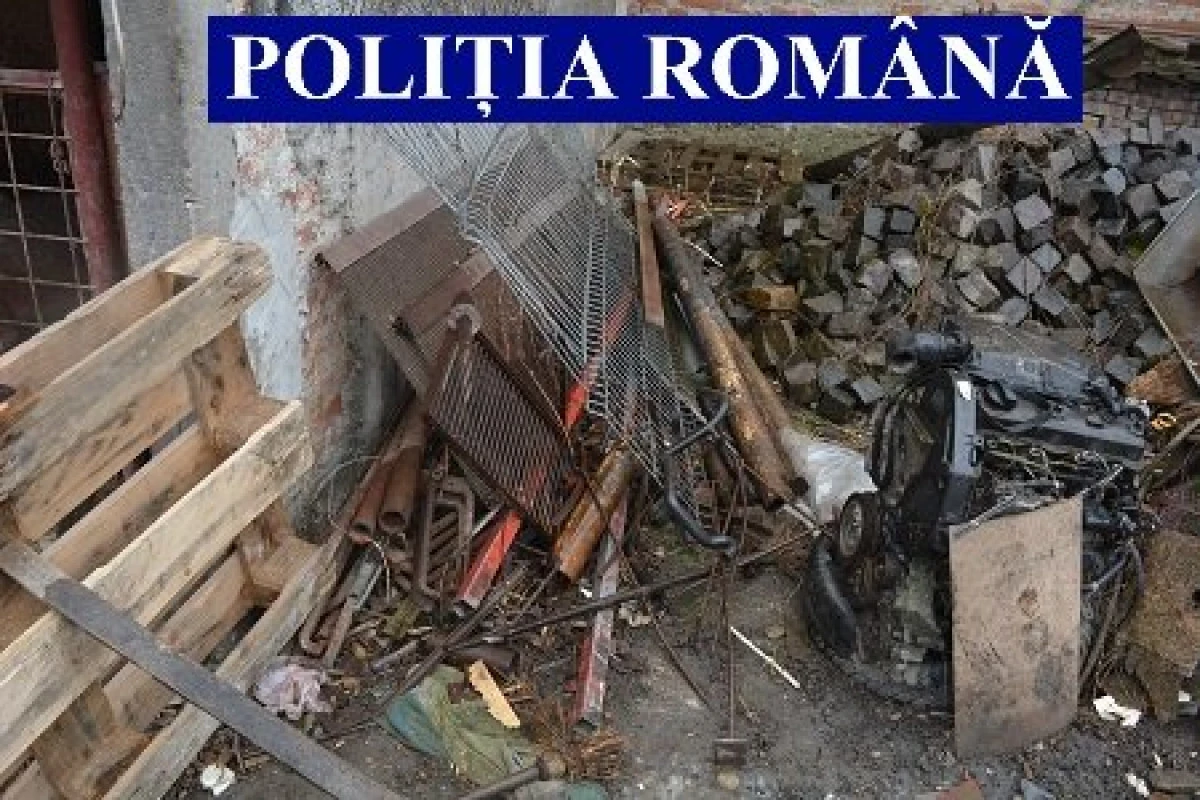 Opt percheziții în Lipova, la persoane care au furat materiale de construcții pentru calea ferată