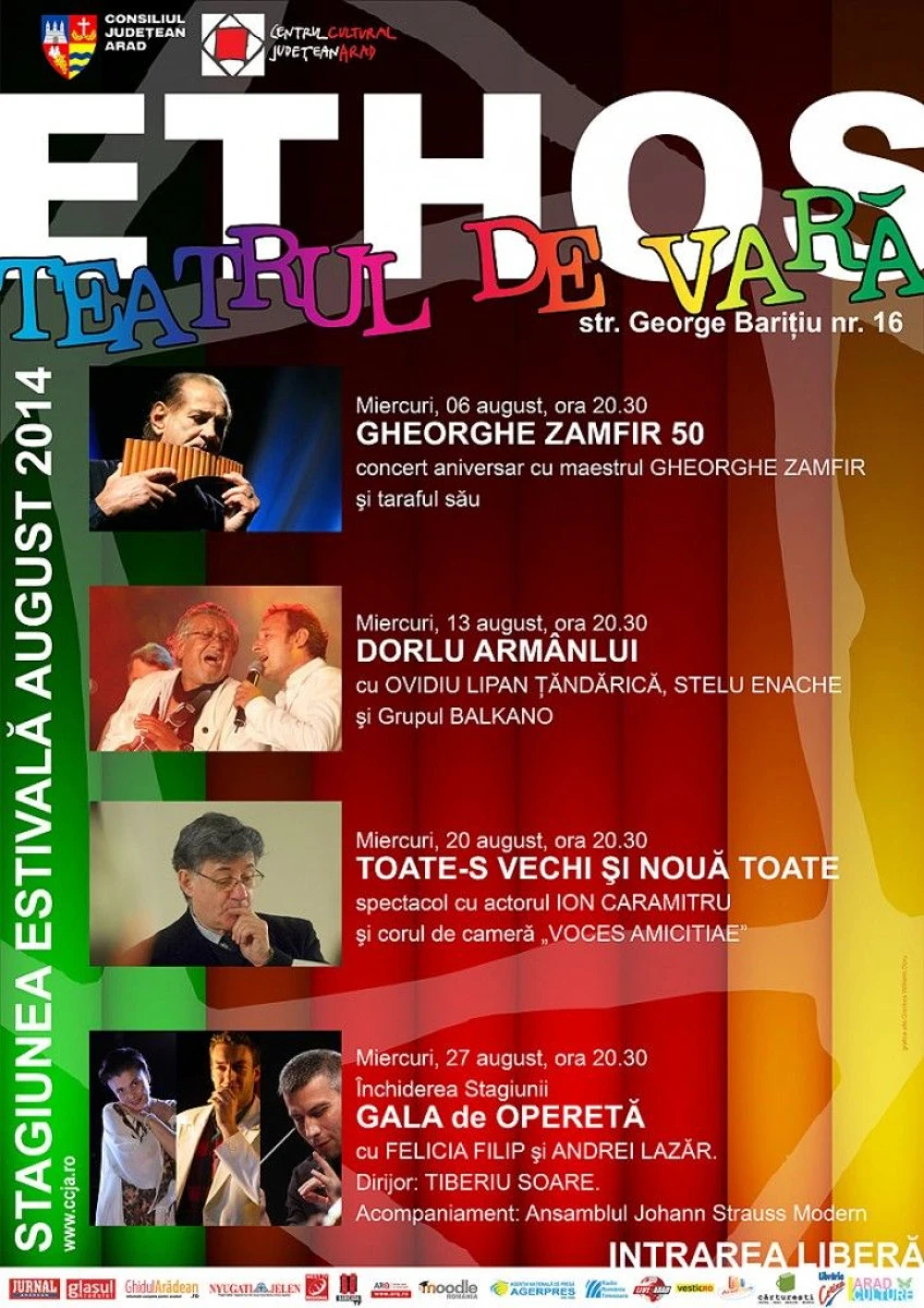 OVIDIU LIPAN TANDARICA SI STELU ENACHE PREZENTI LA TEATRUL DE VARA ETHOS
