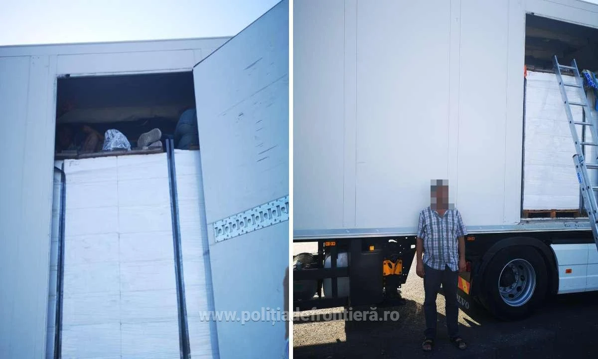 Paisprezece cetăţeni turci, depistaţi ascunşi într-un camion încărcat cu peşte, la P.T.F. Nădlac