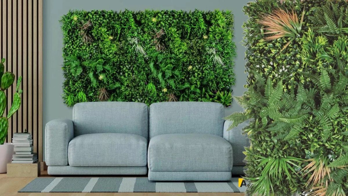 Panou plante artificiale: Oaza de verdeata in 3 pasi