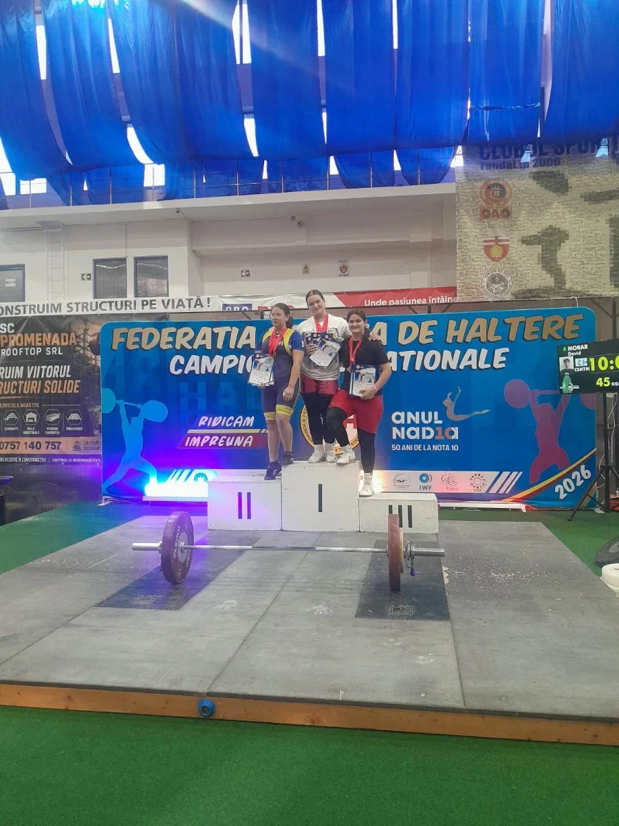 Parascheva Matroana Sucigan, de trei ori pe podium la Campionatul Național de Haltere