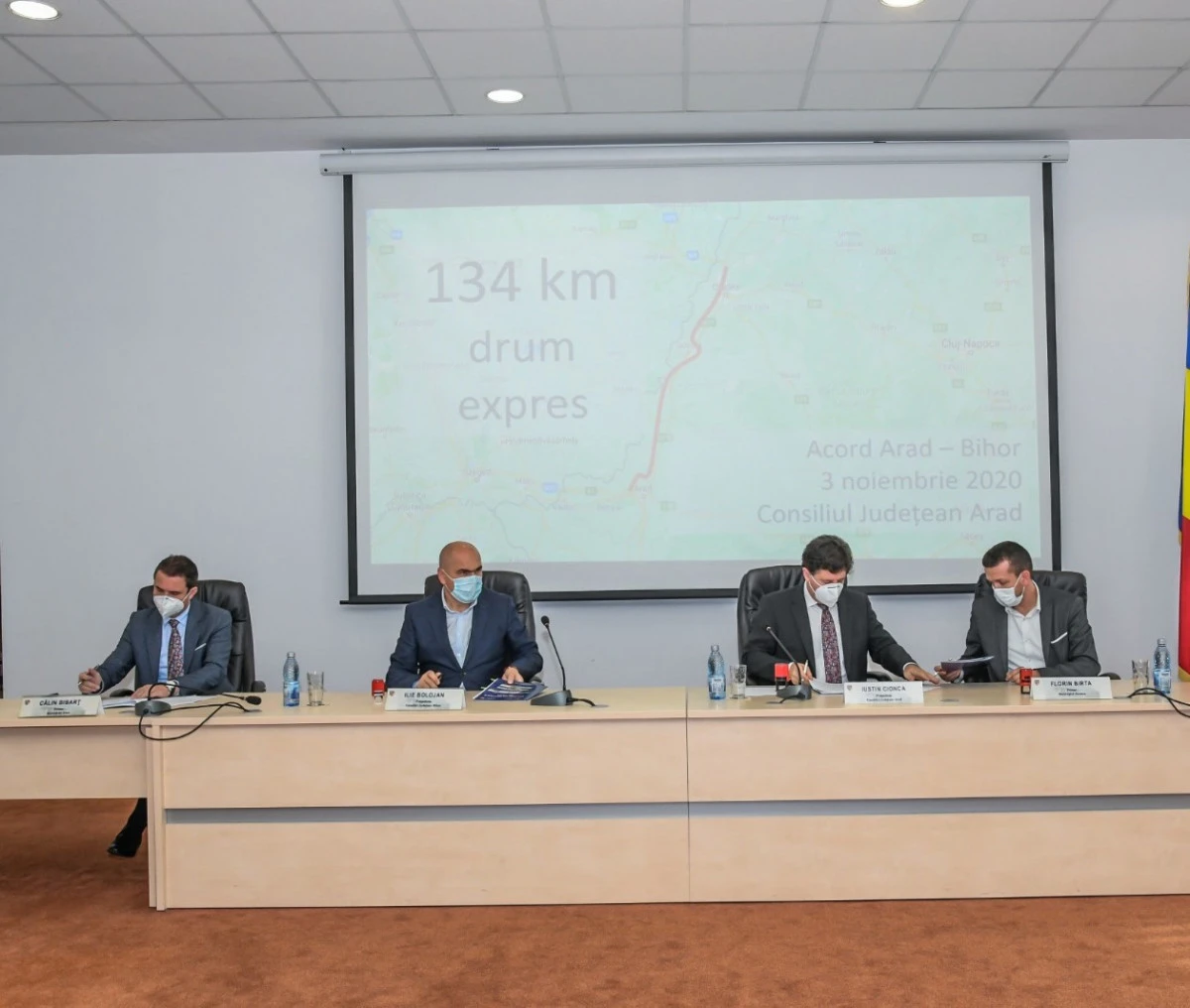 Parteneriatul pentru drumul expres Arad-Oradea a fost semnat